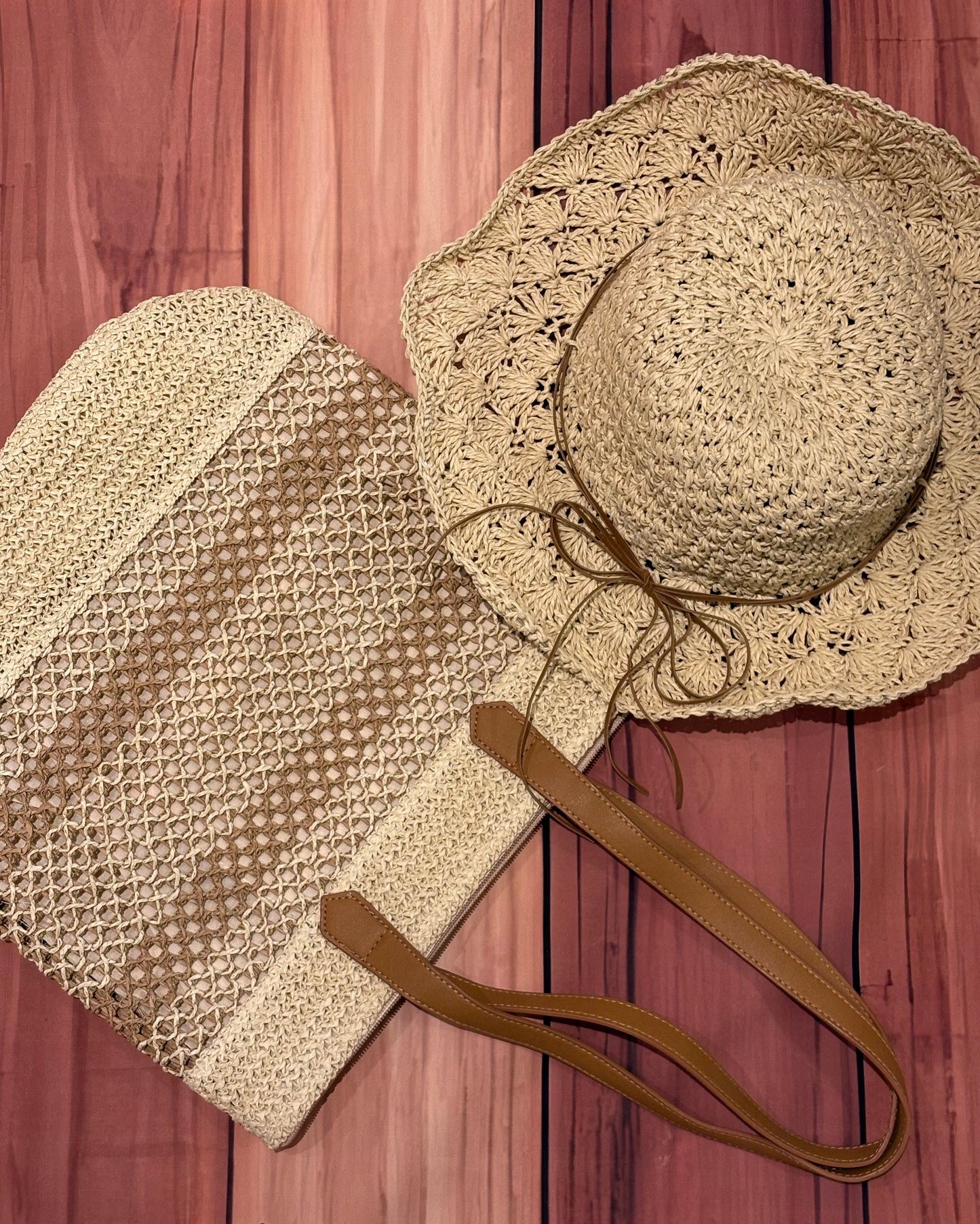 Light Beige Straw Bag
