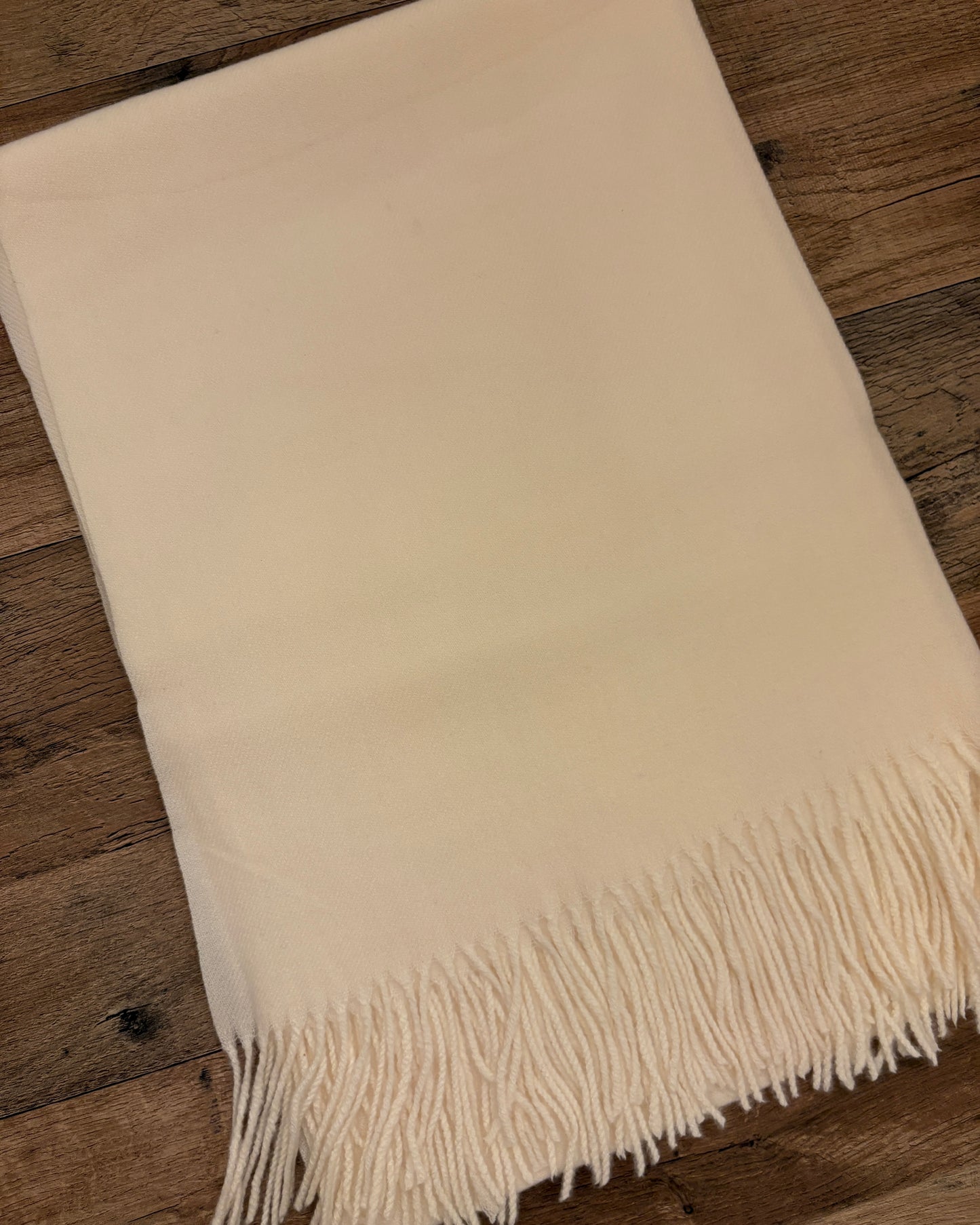 White Soft Wool Shawl