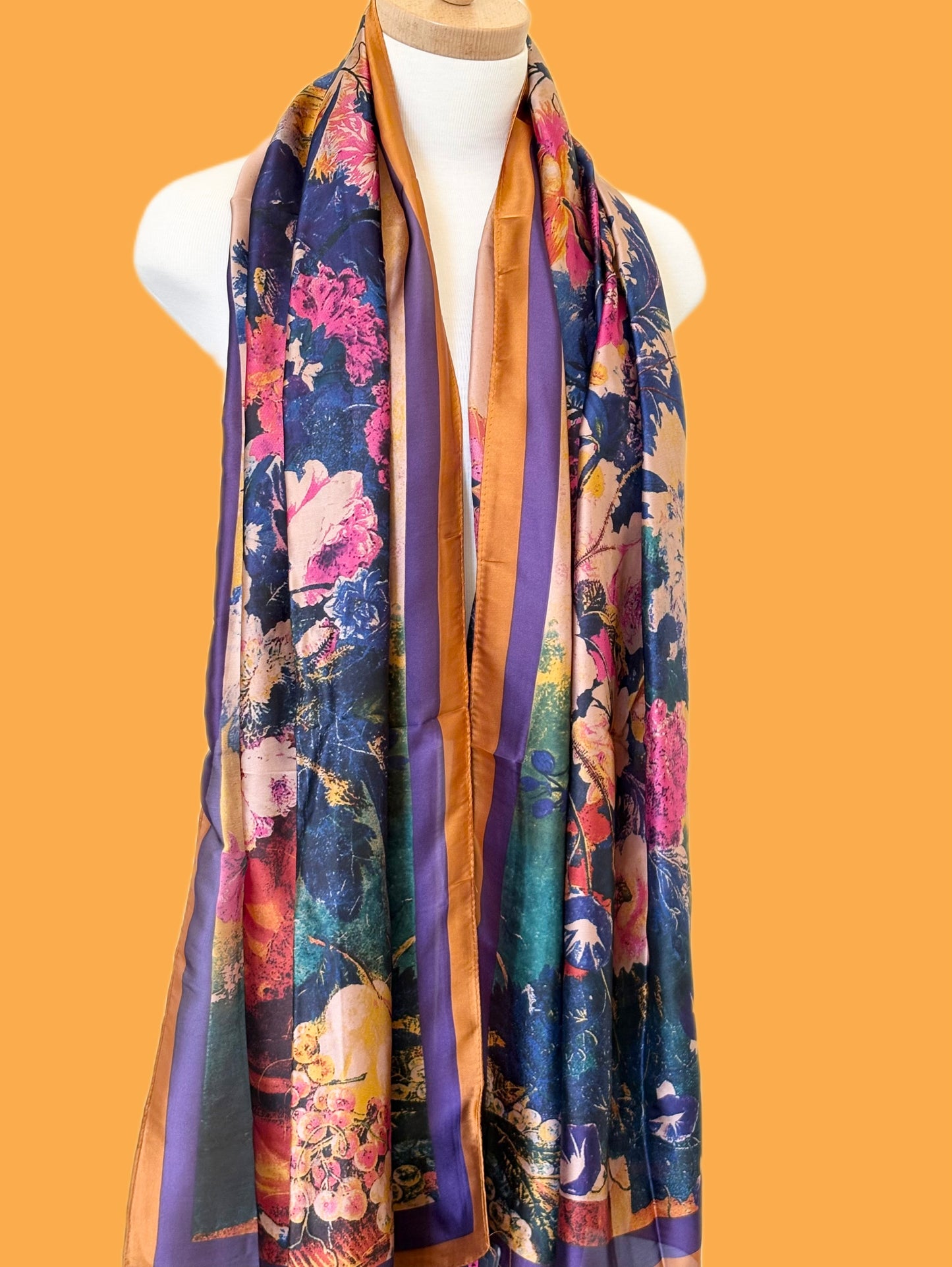 Purple Silk Scarf