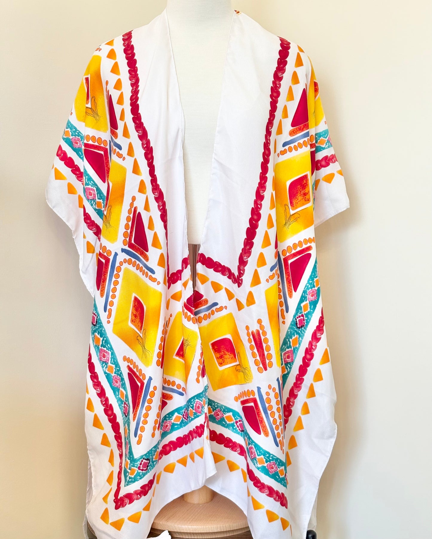 Colorful Polyester Spring Poncho