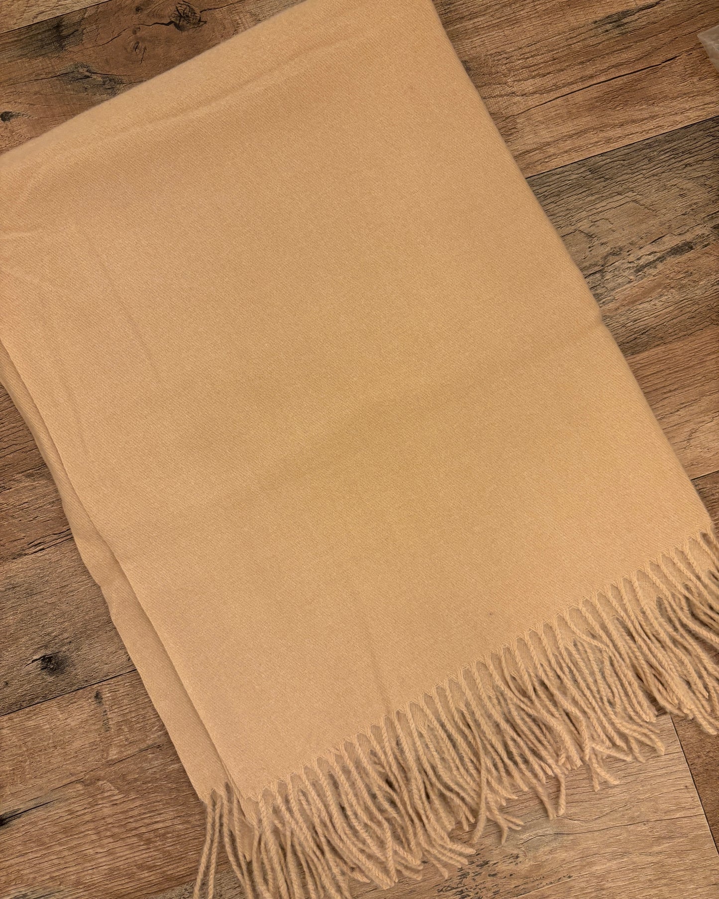 Beige Soft Wool Shawl