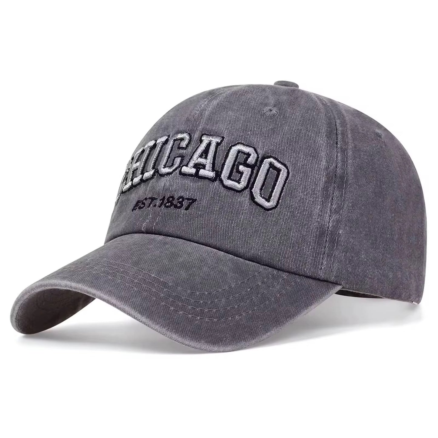 Grey Chicago Cap