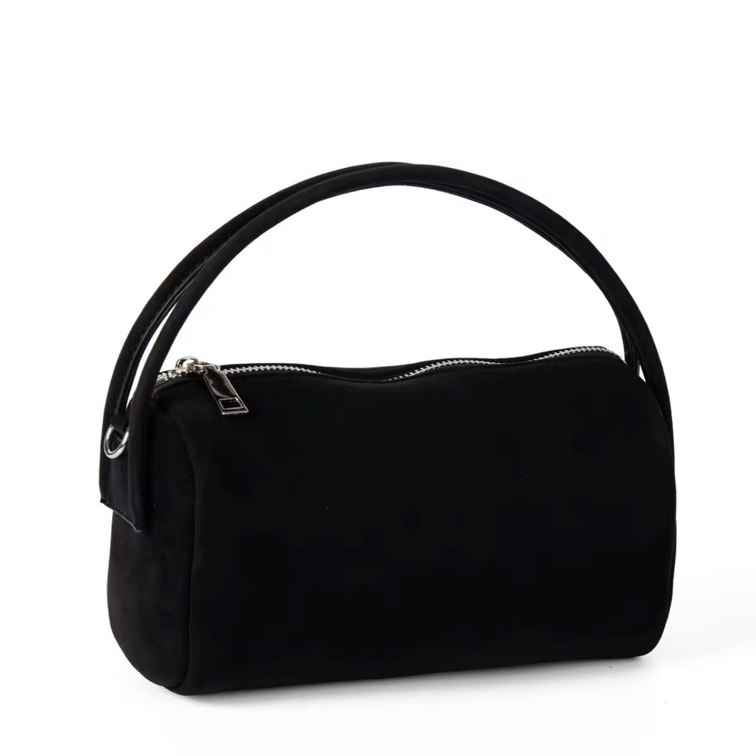 Black Suede Handbag