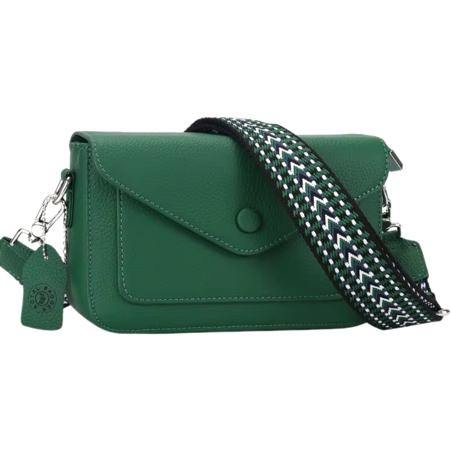 Genuine Leather Green Crossbag