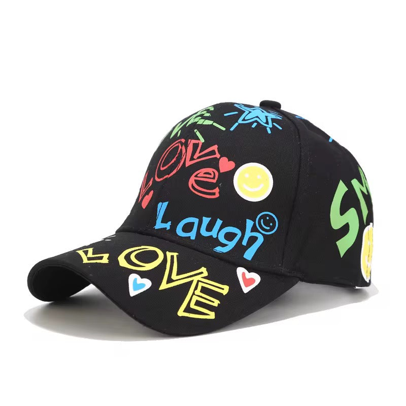Black Colorful Cap