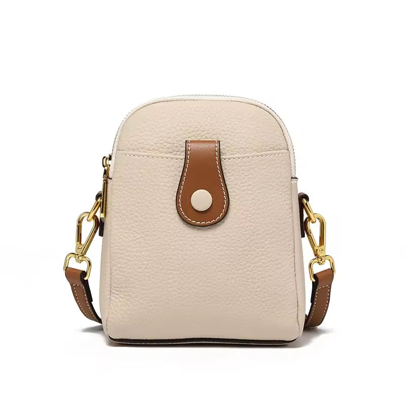 Genuine Leather White Crossbag