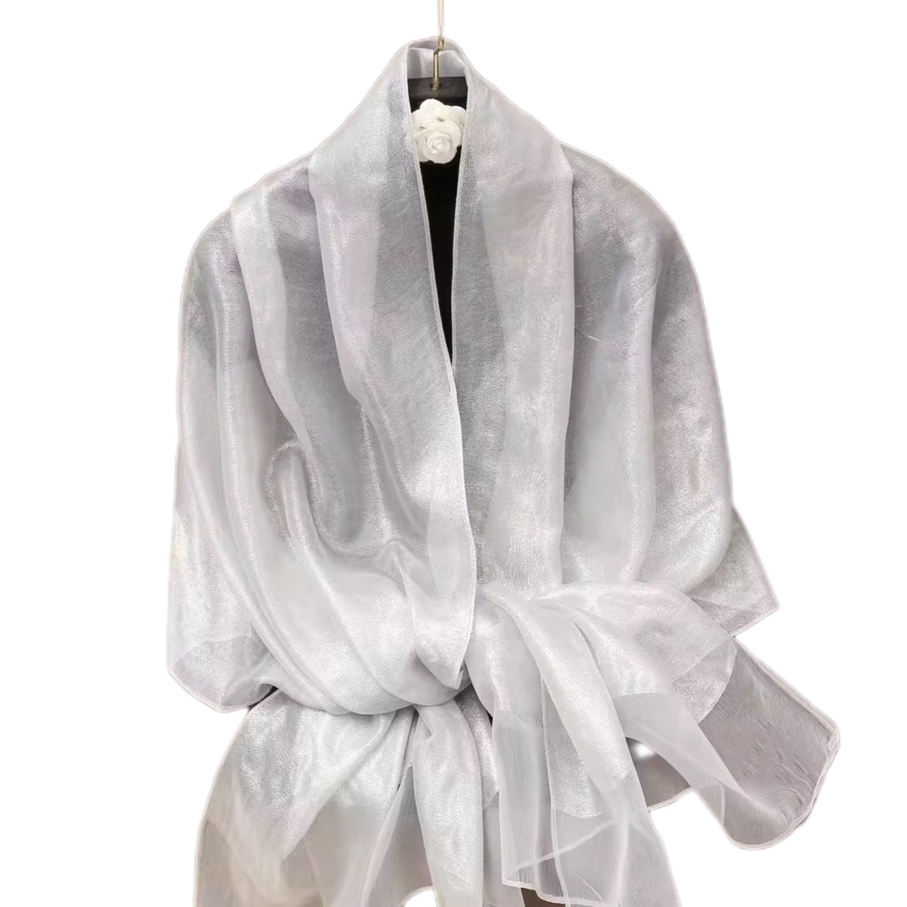 Blue Grey Dressy Scarf