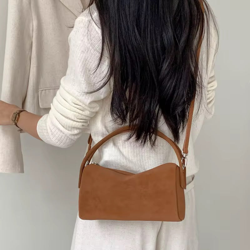 Brown Suede Handbag