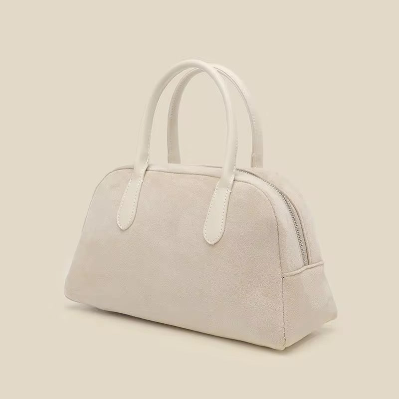 Beige Suede Handbag
