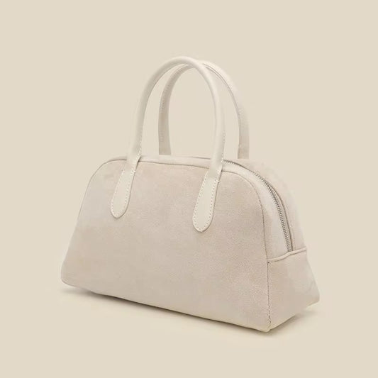 Beige Suede Handbag