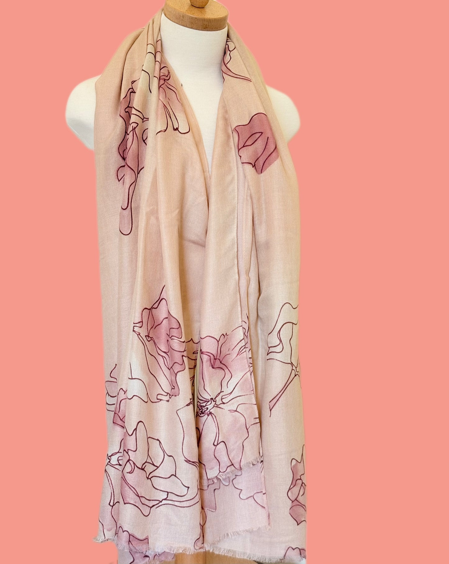 Viscose Floral Print Scarf