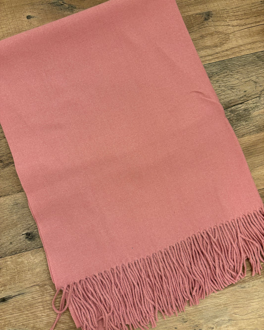 Pink Soft Wool Shawl