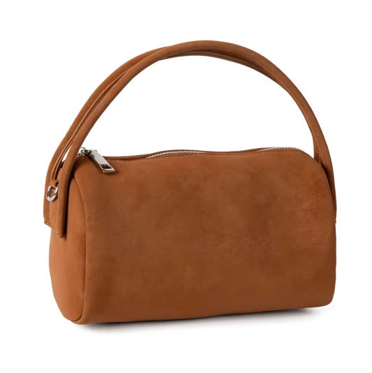 Brown Suede Handbag