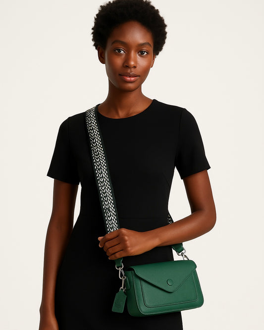 Genuine Leather Green Crossbag