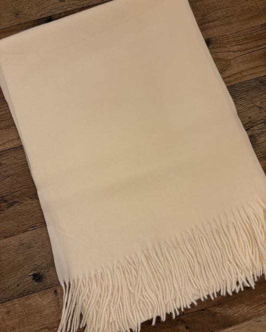 White Soft Wool Shawl