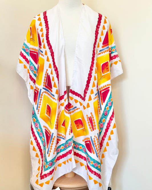 Colorful Polyester Spring Poncho
