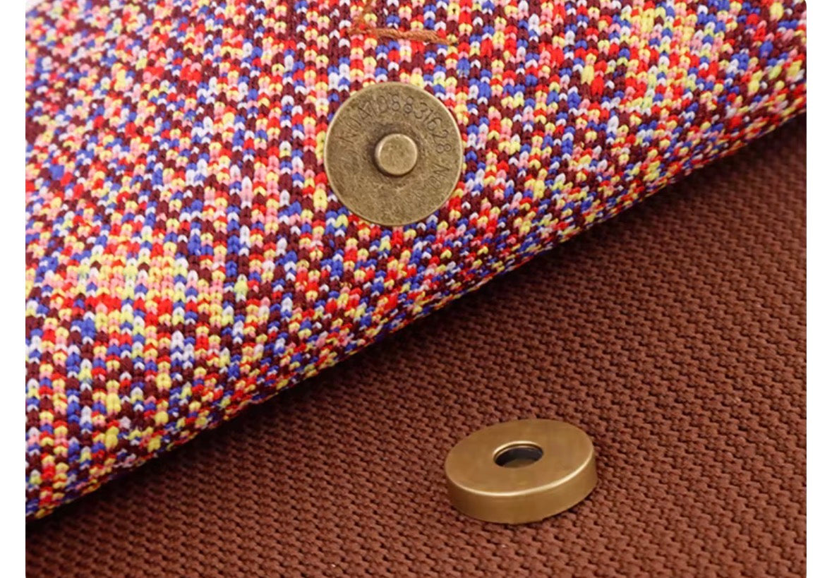 Brown colorful crossbag
