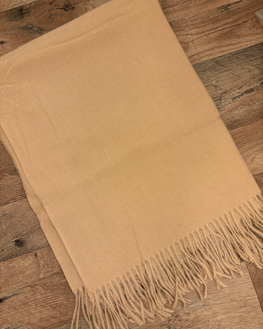 Beige Soft Wool Shawl