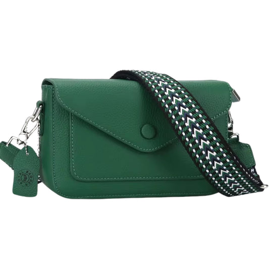 Genuine Leather Green Crossbag