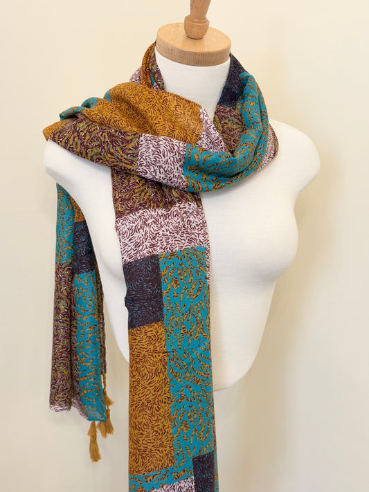 Colorful Light Cotton Scarf