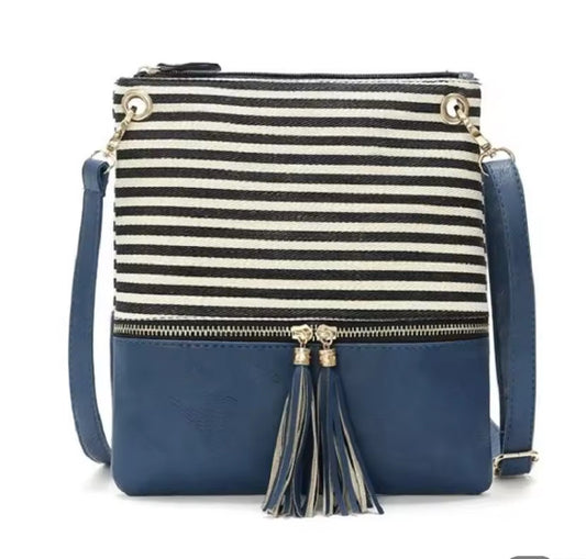 Navy and Black Crossbag