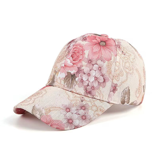 Floral Pink Cap