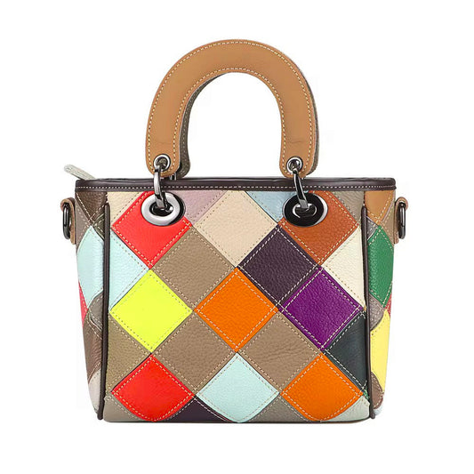 Multicolor Genuine Leather Bag