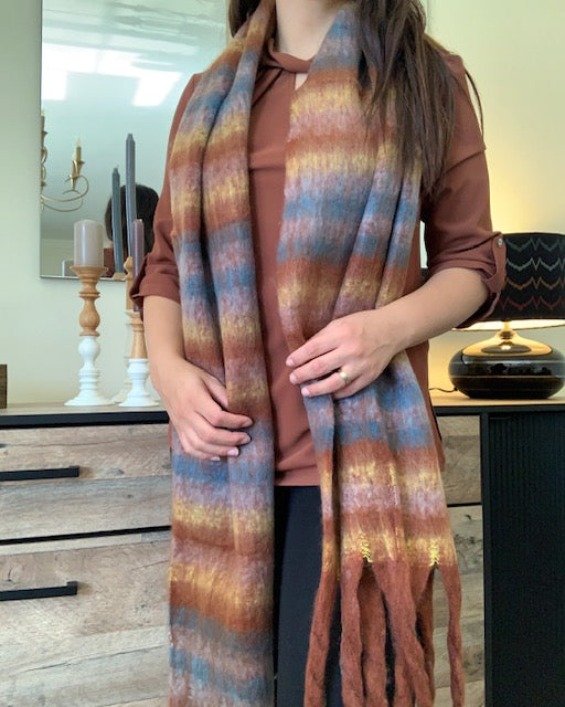 Brown Wool Shawl