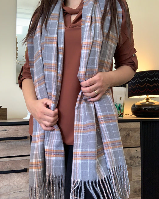 Soft Grey Pashmina Shawl
