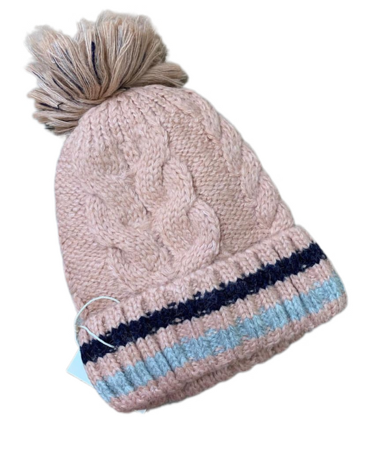 Pink Wool Beanie