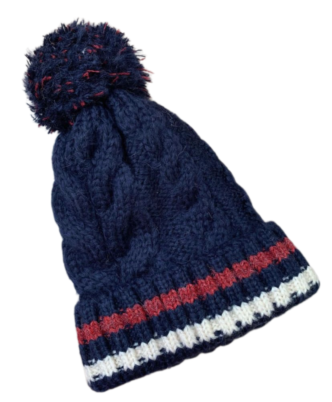 Navy Wool Beanie