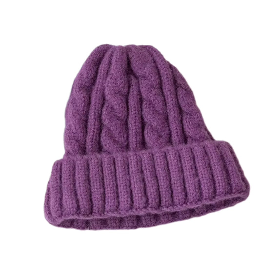 Purple Wool Beanie